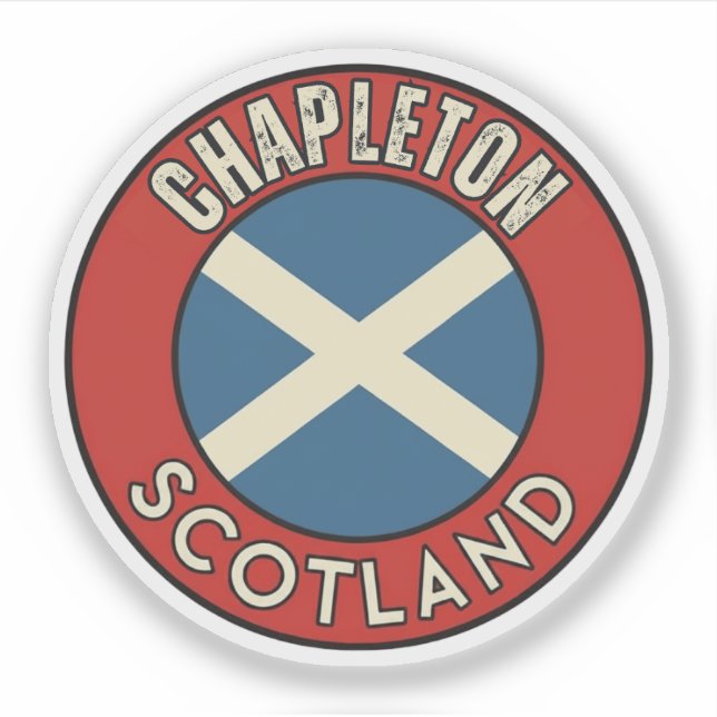 Pegatina Chapleton, Escocia (Anverso)