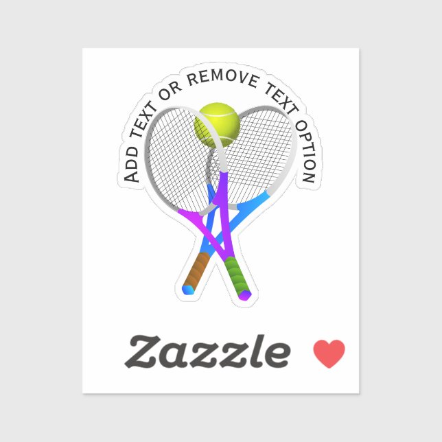 Pegatina Chaquetas de tenis y bolas (Hoja)