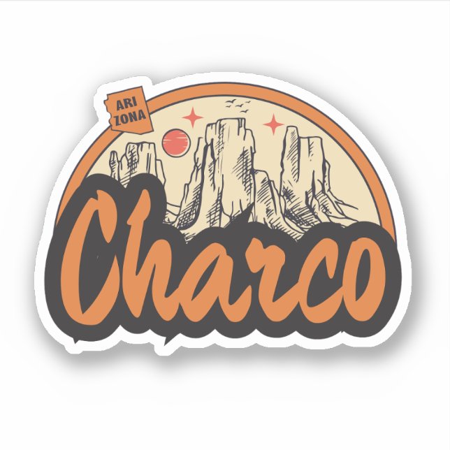 Pegatina Charco, Arizona  (Anverso)