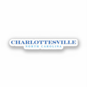 Pegatina Charlottesville Carolina del Norte