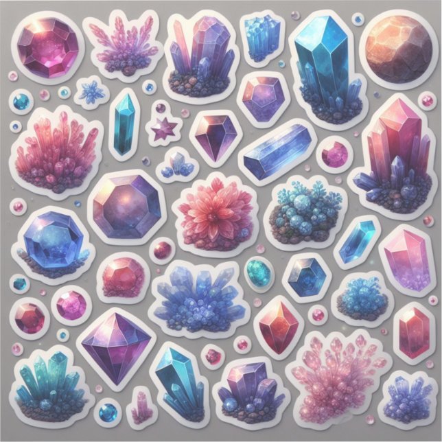 Pegatina CharmTrolls: (Gems) Compañeros de teléfono elegant (Anverso)