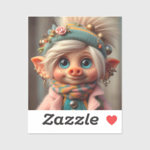 Pegatina CharmTrolls: (Wendy) Compañeros de teléfono elegan