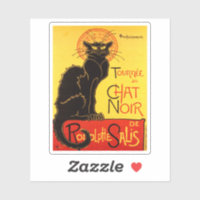 Chat Noir vintage Retro Belle Epoque Gato vintage