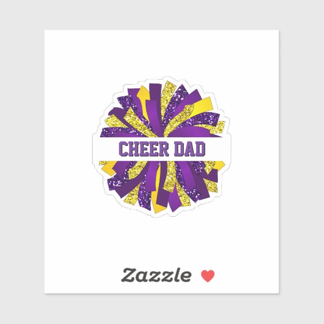 Pegatina Cheer Dad (Hoja)