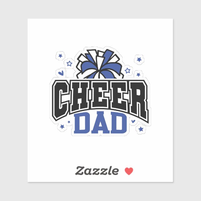 Pegatina Cheer Dad (Hoja)