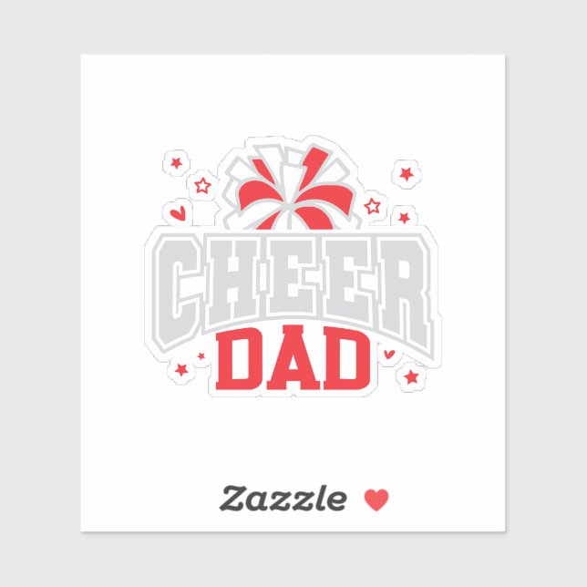 Pegatina Cheer Dad (Hoja)