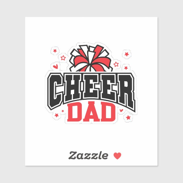 Pegatina Cheer Dad (Hoja)