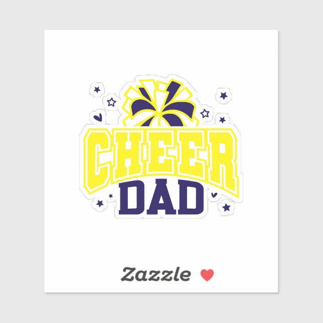 Pegatina Cheer Dad (Hoja)