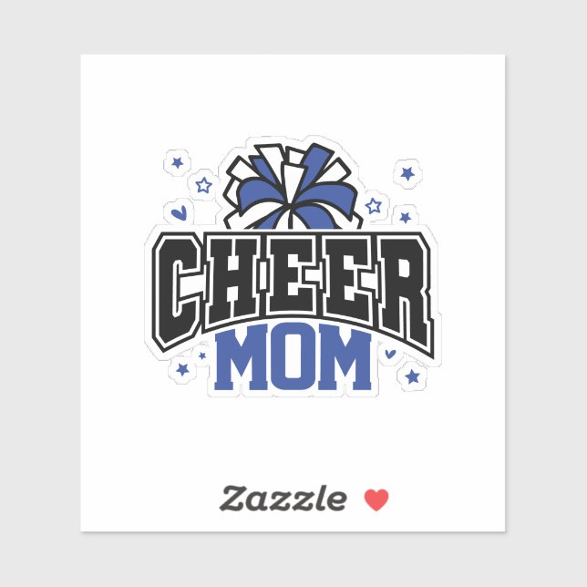 Pegatina Cheer Mom (Hoja)