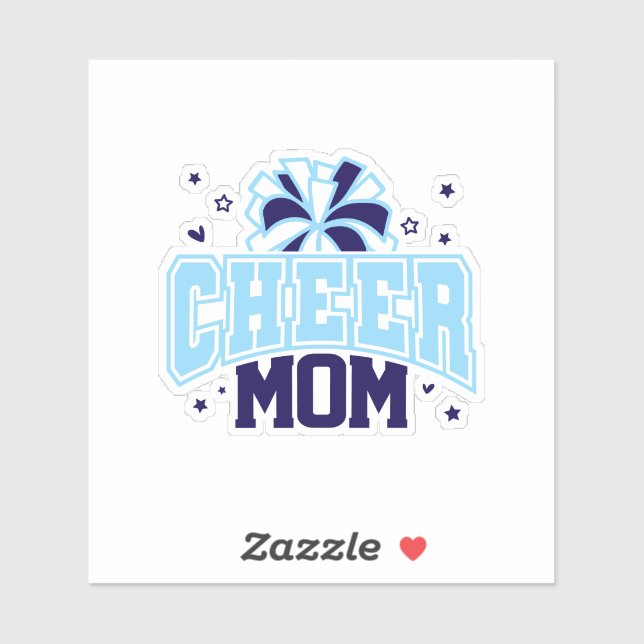 Pegatina Cheer Mom (Hoja)