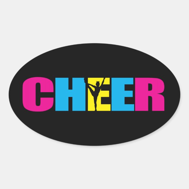 PEGATINA CHEER Oval (Anverso)