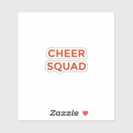 Pegatina Cheer Squad Pet Parent Sticker | Gold Red Paw Mom 