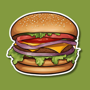 Pegatina Cheeseburger Heaven