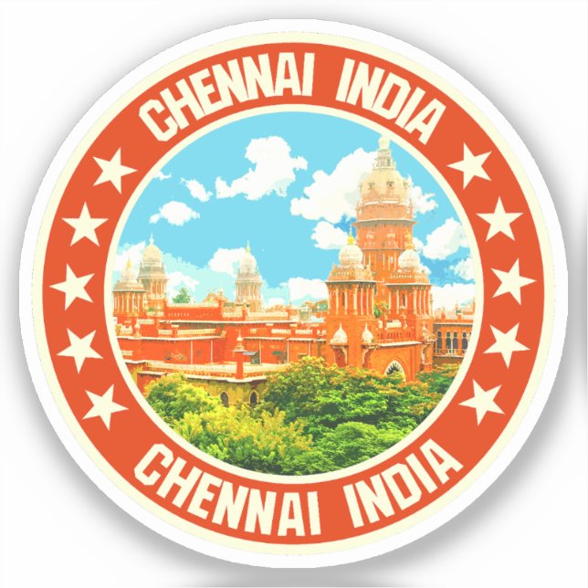 Pegatina Chennai (Anverso)