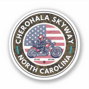 Pegatina Cherohala Skyway Tennessee a Carolina del Norte