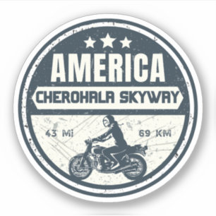 Pegatina Cherohala Skyway Tennessee a Carolina del Norte