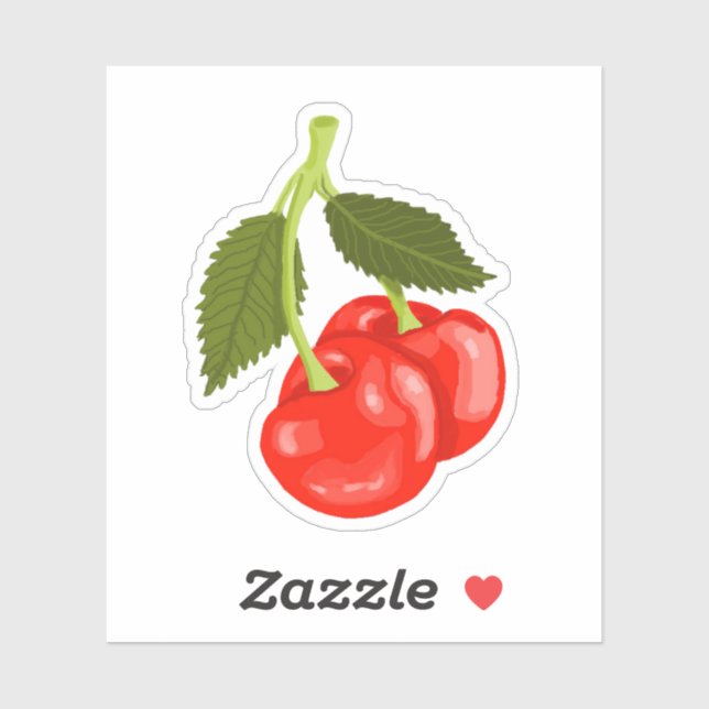 Pegatina Cherries (Hoja)