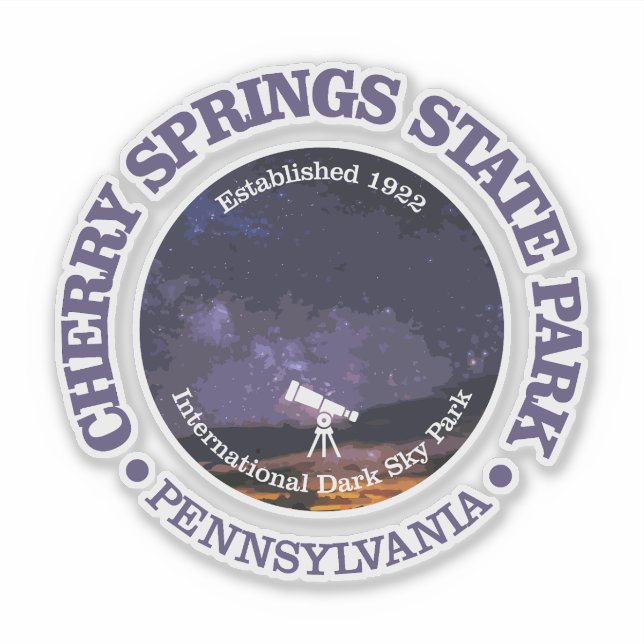 Pegatina Cherry Springs SP (Anverso)