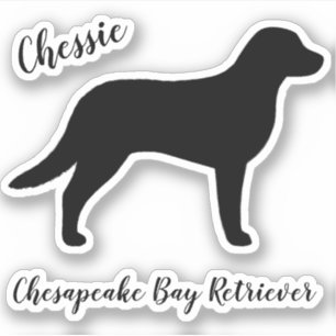 Pegatina Chesapeake Bay Retriever Chessie Dog Silhouette