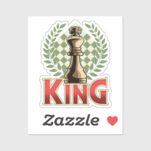 Pegatina Chess King   Ajedrez