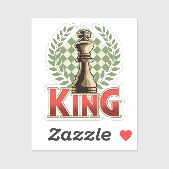 Pegatina Chess King | Ajedrez (Hoja)