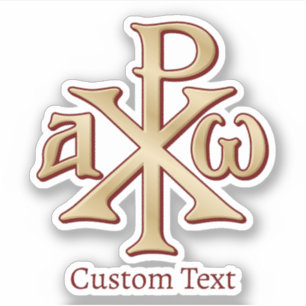 Pegatina Chi Rho Christogram