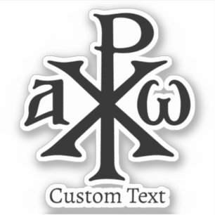 Pegatina Chi Rho Christogram