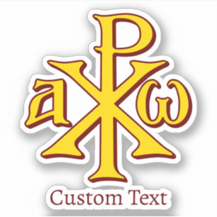 Pegatina Chi Rho Christogram