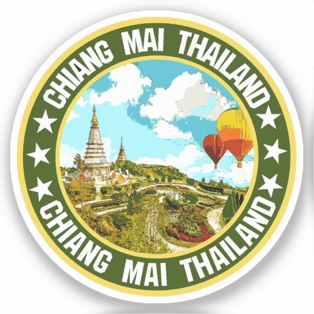 Pegatina Chiang Mai (Anverso)