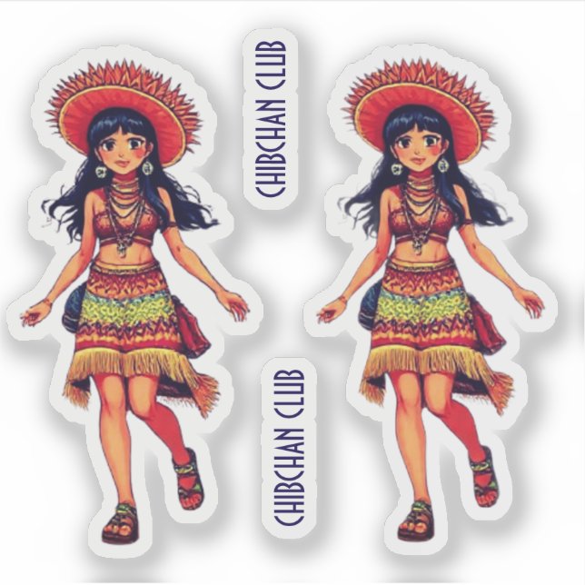 PEGATINA CHIBCHAN CLUB (Anverso)