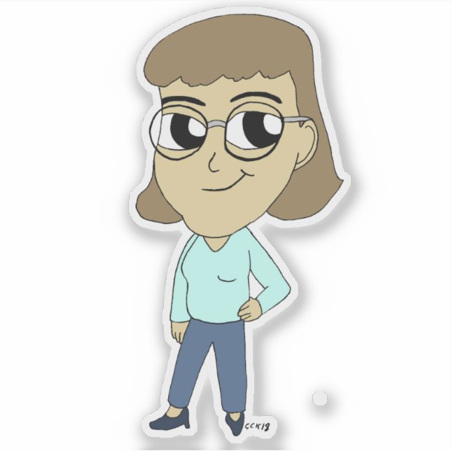 Pegatina chibi (Anverso)