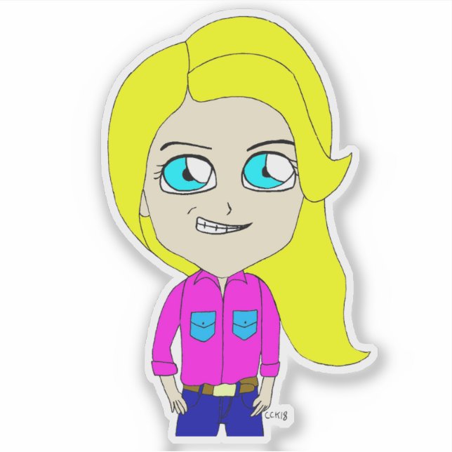 Pegatina chibi (Anverso)