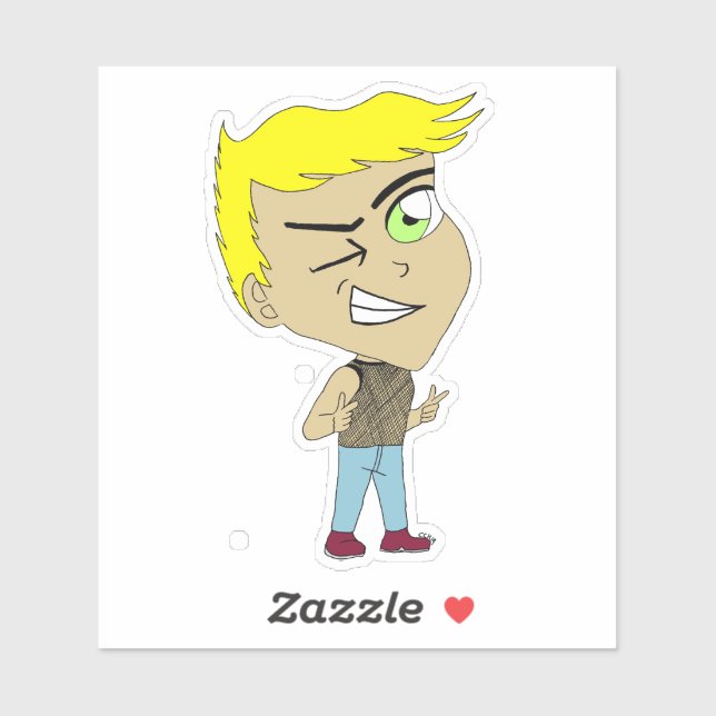 Pegatina chibi (Hoja)