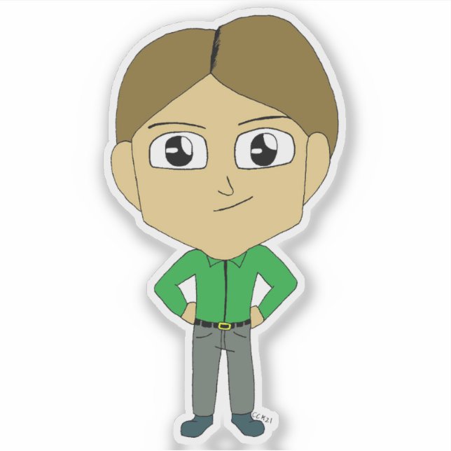 Pegatina chibi (Anverso)