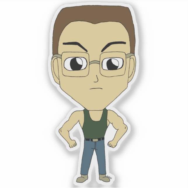 Pegatina chibi (Anverso)