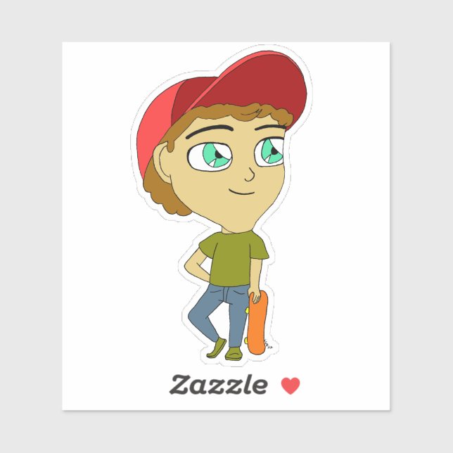 Pegatina chibi (Hoja)