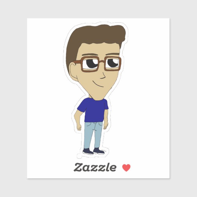 Pegatina chibi (Hoja)