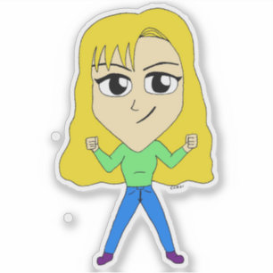 Pegatina chibi
