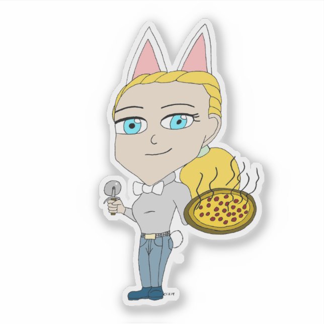 Pegatina chibi (Anverso)
