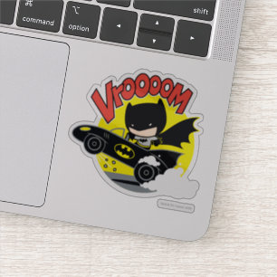 Pegatina Chibi Batman In The Batmobile