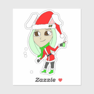 Pegatina chibi bunnygirl