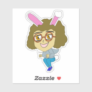 Pegatina chibi bunnygirl