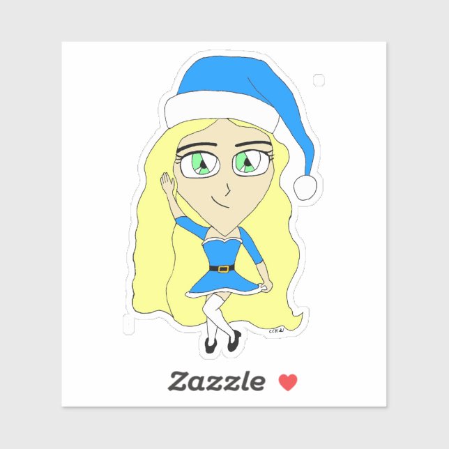 Pegatina Chibi de Navidad (Hoja)