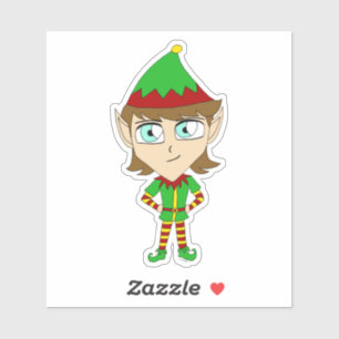 Pegatina chibi elf