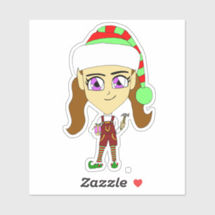 Pegatina chibi elf