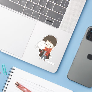 Pegatina Chibi HARRY POTTER™ y Hedwig