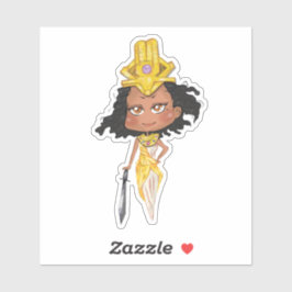 Pegatina Chibi Kandaka Warrior