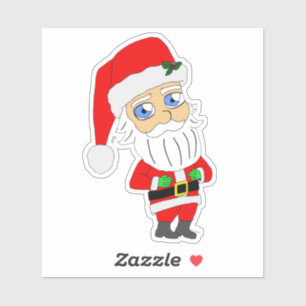 Pegatina chibi santa claus