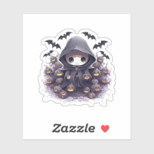 Pegatina Chibi Segador de la Muerte Halloween - Fantasía Os