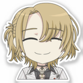 Pegatina Chibi Sonriente de Luca Kaneshiro